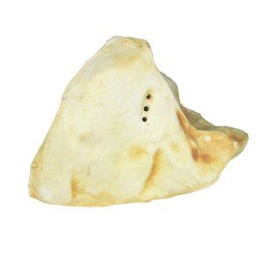 Saramic Art Salt Shaker SINGLE Ceramic Block of Cheese Yellow Faux Stone Chip